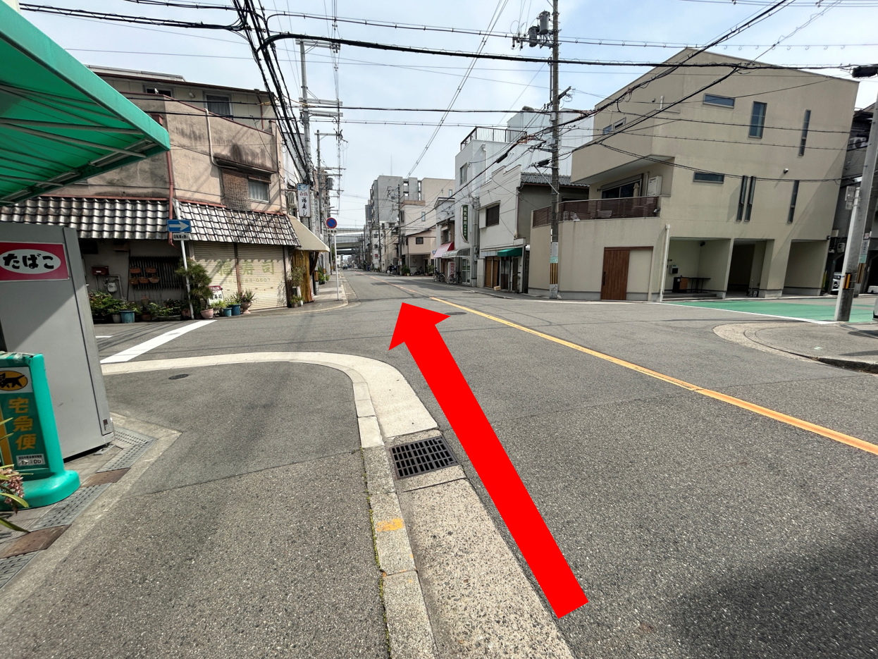 ②パラカ波除第3駐車場からの道順